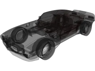 Pontiac Firebird Trans Am Tuning Edition (1970) 3D Model preview