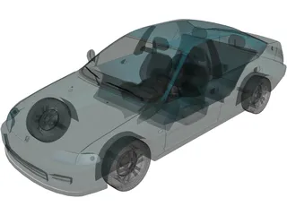 Honda Civic EG Sedan (1993) 3D Model preview