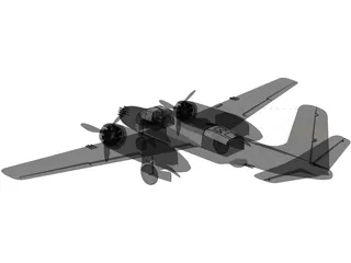 Douglas A-26 Invader 3D Model preview