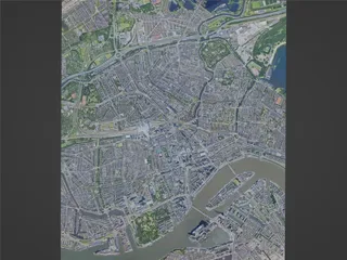 Rotterdam City, Netherlands (2023) 3D Model preview