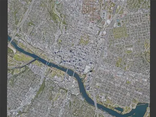 Austin City, TX, USA (2023) 3D Model preview
