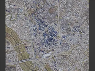 Dallas City, TX, USA (2022) 3D Model preview