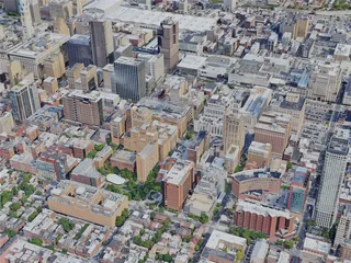 Philadelphia City, USA (2023) 3D Model preview