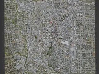 San Antonio City, USA (2023) 3D Model preview