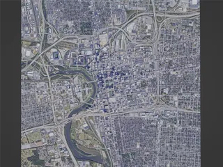 Columbus City, OH, USA (2023) 3D Model preview