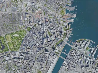 Boston City, USA (2023) 3D Model preview
