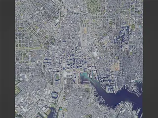 Baltimore City, USA (2023) 3D Model preview
