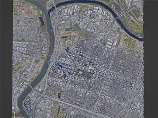 Sacramento City, USA (2023) 3D Model preview