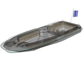 Speed Boat 3D Model preview