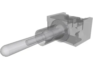 Toggle Switch 3D Model preview