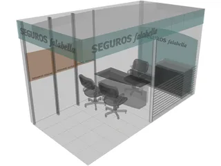 Retail Office 3D Model preview