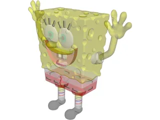 Sponge Bob Square Pants 3D Model preview