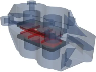 Brembo Brake Caliper 3D Model preview