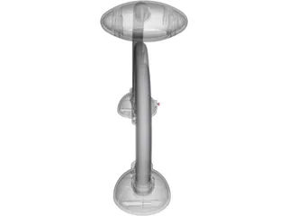 Jonathan Ive Influenced Desk Light 3D Model preview