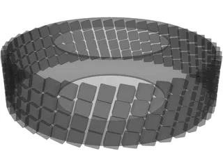 Wheel Tire 3D Model preview