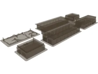 Desert Town 3D Model preview