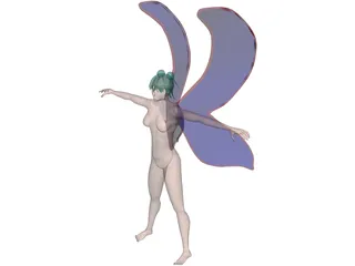 Wood Fairy 3D Model preview
