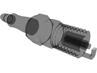 Spark Plug 3D Model preview