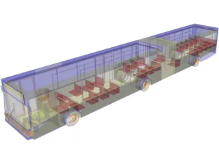 MAN Bus NG272 3D Model preview