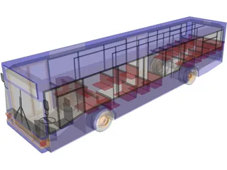 MAN Bus NL202 3D Model preview