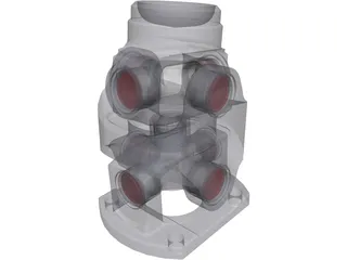 Doble Cardan Joint 3D Model preview
