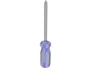 Phillips Head Screwdriver 3D Model preview