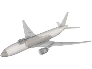 Boeing 777 3D Model preview