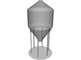 Grain Bin 12` 3D Model preview