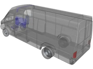Mercedes-Benz Sprinter 3D Model preview