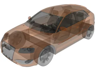 Audi S3 3D Model preview