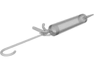 Silicon Spritze 3D Model preview