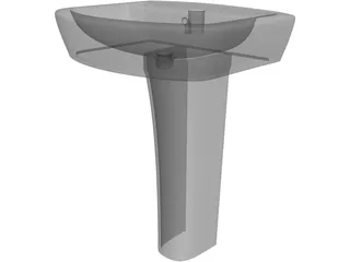 Sink Bathroom 3D Model preview