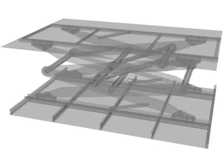 Lift Table 3D Model preview