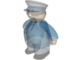 Captain 3D Model preview
