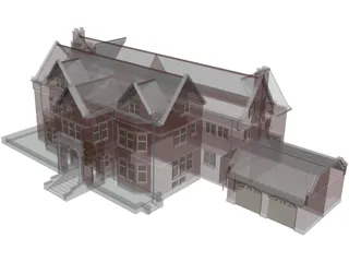 Victorian House 3D Model preview