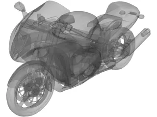 Suzuki Hayabusa 3D Model preview