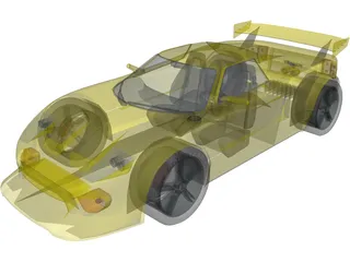Ford GT 40 [Tuned] 3D Model preview