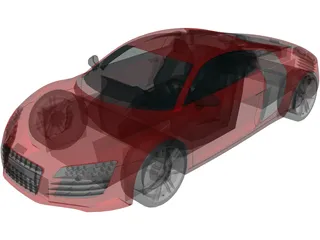 Audi R8 3D Model preview