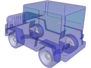 Jeep Toy 3D Model preview