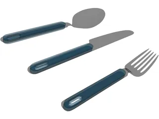 Cutlery 3D Model preview