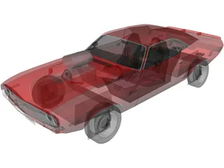 Dodge Challenger 383 Magnum 3D Model preview