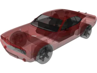 Dodge Challenger RT 3D Model preview