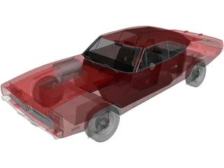 Dodge Charger RT 3D Model preview