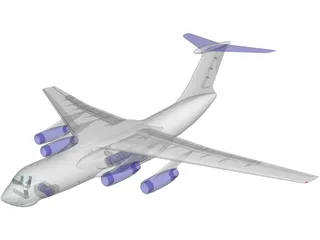 Ilyushin IL-76 Candid 3D Model preview