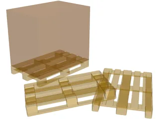 Euro Pallets 3D Model preview
