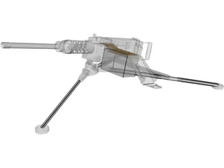 Browning 50 cal 3D Model preview
