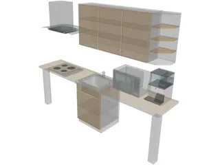 Kitchen Lineal 3D Model preview