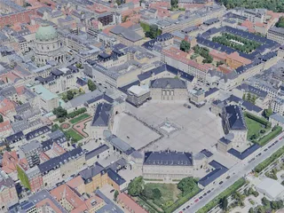 Copenhagen City, Denmark (2023) 3D Model preview