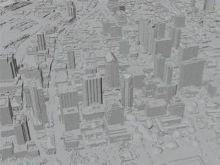 Honolulu City, USA (2023) 3D Model preview