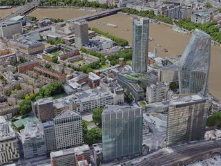London City, UK (2022) 3D Model preview